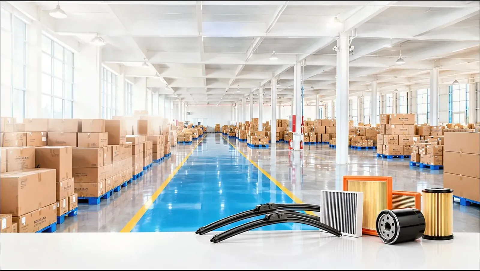 BAIKUAN AUTO clean warehouse facility